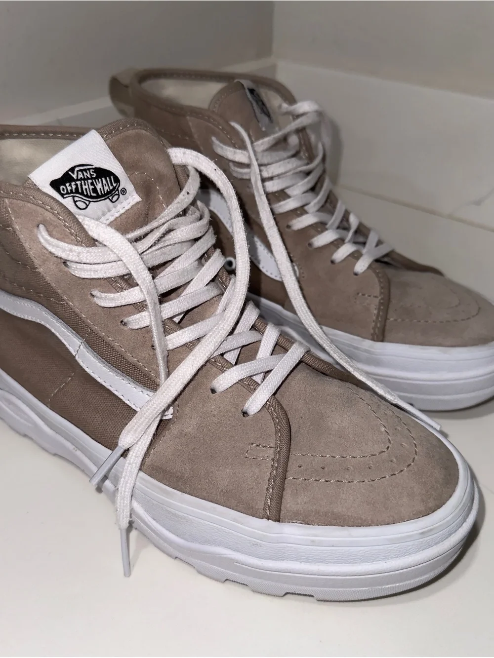 VANS SENTRY SK8-HI Light Brown VN0A5KY5LBR High-Top Women's size 7.5